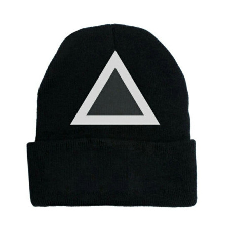 Mens Womens Beanie Knitted Hat Halloween Party Cosplay Costume - Triangles