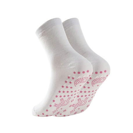 1 Pair Winter Socks Increase Friction Massage Socks Keep Foot Warmth - White