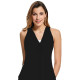 Women Summer Chiffon Sleeveless Camisole Blouse Ladies Vest Tops Tank Plus Size Black - 4XL