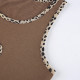 Girls Leopard Print Round Neck Rib Knit Crop Tank Top Sleeveless Slim Fit Top