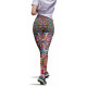 Women Casual Sports Pants Slim Yoga Pants Printed Leggings - Blue XL