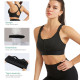 Front Zipper Sports Bras Workout Yoga Shock Proof Bra Tops - Black 4XL