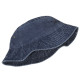 Fashion Simple Cotton Bucket Hat Fisherman Cap Travel Beanie Sunhat Such a Versatile Fashion Item - Navy