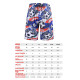 Men Beach Shorts Tropical Football Printed Swimwear Surffing Shorts - XL