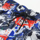 Men Beach Shorts Tropical Football Printed Swimwear Surffing Shorts - XL