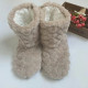 Cute Winter Slippers Couple Floor Socks Non-Slip Velvet Indoor High-Tube Shoes - Black UK Size 7-7.5