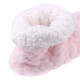 Cute Winter Slippers Couple Floor Socks Non-Slip Velvet Indoor High-Tube Shoes - Pink UK Size 8-9.5