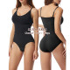 Adjustable Shoulder Strap Slimming Bodysuits Tummy Control Body Shaper Suit for Lady - 3XL Skin