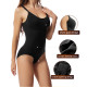 Adjustable Shoulder Strap Slimming Bodysuits Tummy Control Body Shaper Suit for Lady - 3XL Skin