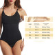 Adjustable Shoulder Strap Slimming Bodysuits Tummy Control Body Shaper Suit for Lady - 3XL Skin