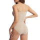 Adjustable Shoulder Strap Slimming Bodysuits Tummy Control Body Shaper Suit for Lady - 3XL Skin