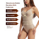 Adjustable Shoulder Strap Slimming Bodysuits Tummy Control Body Shaper Suit for Lady - 3XL Skin