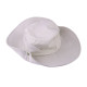 Wide Brim Summer UV Protection Sun Hat Safari Boonie Hat Foldable Fishing Hat with Adjustable Chin Strap - Beige