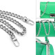 120CM Length Bag Metal Flat Chain Replacement Strap for Handbag Purse - Silver