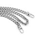 120CM Length Bag Metal Flat Chain Replacement Strap for Handbag Purse - Silver