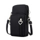 Women Mini Cross-body Mobile Phone Shoulder Bag Pouch Case Handbag Purse Wallet - Black