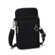 Women Mini Cross-body Mobile Phone Shoulder Bag Pouch Case Handbag Purse Wallet - Black