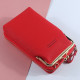 Womens Small Crossbody Bag Cellphone Purse Wallet Card Clutch Travel Pocket - Red