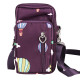 Women Mini Cross-body Mobile Phone Shoulder Bag Pouch Case Handbag Purse Wallet - Purple Balloon