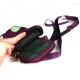 Women Mini Cross-body Mobile Phone Shoulder Bag Pouch Case Handbag Purse Wallet - Purple Balloon