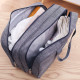 Wet and Dry Toiletry Bag Beauty Box Wash Bag Cosmetic Bag for Travel - Grey