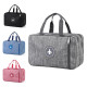 Wet and Dry Toiletry Bag Beauty Box Wash Bag Cosmetic Bag for Travel - Black