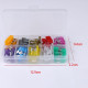 120 pcs 2-35 A Mini Car Blade Fuse Box Set Quality Assorted Van Truck Fuses - S