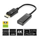 4K Display Port DP To HDMI Female Cable Adapter Converter DisplayPort for HD TV