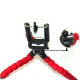 Octopus Mini TriPod Stand Grip Holder Mount Mobile Phones Cameras Holder Gadgets - Red