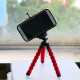 Octopus Mini TriPod Stand Grip Holder Mount Mobile Phones Cameras Holder Gadgets - Red