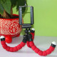 Octopus Mini TriPod Stand Grip Holder Mount Mobile Phones Cameras Holder Gadgets - Red