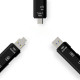 3in1 USB 3.0 Type-C Micro USB Combo SD TF Memory Sync Card Reader OTG Adapter - Black