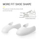 Reusable Anti Crease Sneaker Shields Shoe Trainer Protector Toe Box Decreaser for Women UK 3-6.5 - White