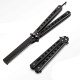 Outdoor Generic Metal Practice Butterfly Comb Knife Trainer Tool - Black