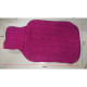 2L PVC Large Hot Water Bottle Quality Hot Water Bottles Body Warmer Hand Warmer with Arran Knitted Cover - Hot Pink