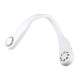 3600mAh Bendable Bladeless Neck Fan Neck Air Conditioner Cooling Wearable Foldable Soft Fan for Outdoor, Camping, Office - White