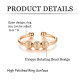 Spinning Fidget Peace Rings Spinner Open Rings - Rose Gold