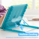 Adjustable Laptop Stand Folding Portable Mesh Desktop iPad Holder Office Support - Blue