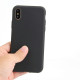 Soft TPU Frosted Case Slim Fit Rubber Silicone Full Protective Phone Case Cover for iPhone X/XS - Black