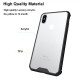 TPU Bumper Grip + Clear Hard Acrylic Phone Case Shell for iPhone X/XS - Transparent