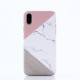 Hard PC Back Cover Marbling Pattern Phone Case for iPhone X/XS - Pink