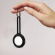 Air Tag Silicone Loop Holder Keyring Carry Case for Apple - Black