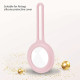 Air Tag Silicone Loop Holder Keyring Carry Case for Apple - Pink