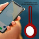 Air Tag Silicone Loop Holder Keyring Carry Case for Apple - Red