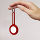 Air Tag Silicone Loop Holder Keyring Carry Case for Apple - Red