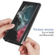 360 Full Body Slim Armor Case with Front Frame for Samsung Galaxy S22 Ultra - Black