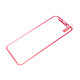 iPhone X/XS/11 Pro 3D Tempered Glass Metal Edge to Edge Screen Protector - Red