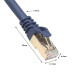 CAT8 Ethernet Cable 40Gbps 2000Mhz Gigabit SFTP Lan Network Internet Cable - 0.5m