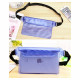 Large Waterproof Dry Pouch Bag Case with Waist Strap for Sports Swimming Beach - Blue