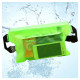 Large Waterproof Dry Pouch Bag Case with Waist Strap for Sports Swimming Beach - Green